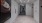 a hallway with white walls